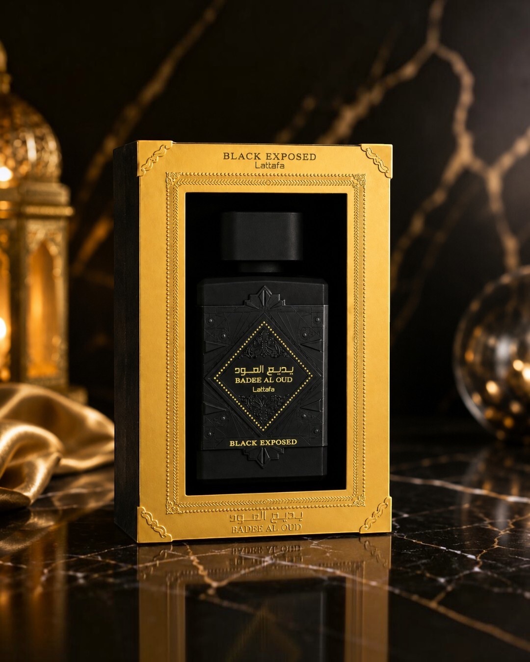 Black exposed Lattafa badee al oud - Image 2
